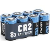 8x Absina CR2 Lithium Batterie 3V 800mAh (8er Blister)