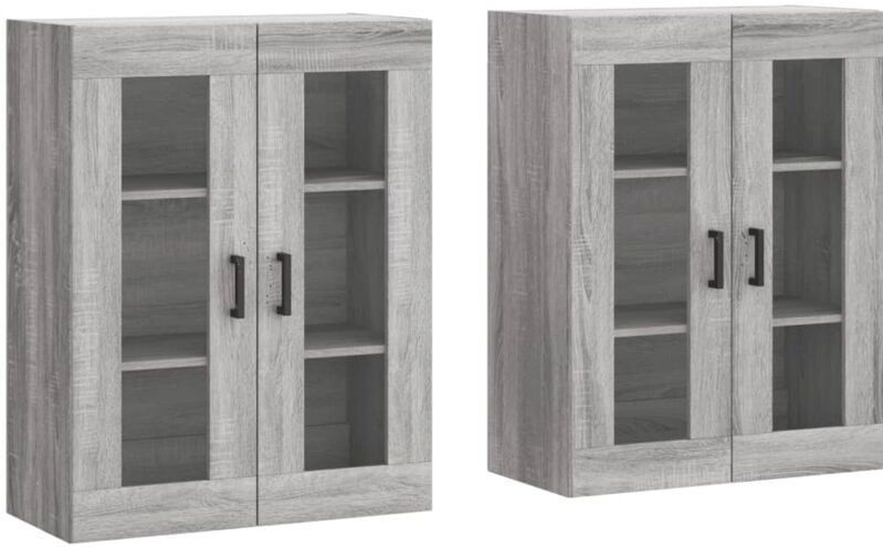 Vidaxl - Wandschränke 2 Stk. Grau Sonoma Holzwerkstoff
