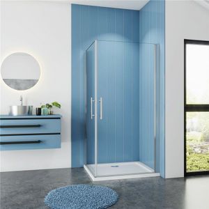 B.80x70cmx H.180cm Duschkabine Eckeinstieg Duschabtrennung