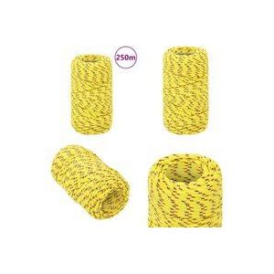 Vidaxl - Bootsseil Gelb 2 mm 250 m Polypropylen - Bootsseil - Schiffsseil - Polyesterseil - Leinen - Marineleine - Home & Living