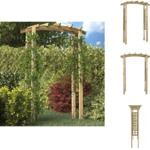 Vidaxl - Rosenbögen, Gitter & Pergolen - Living Gartenbogen 150x60x210 cm Holz - Braun