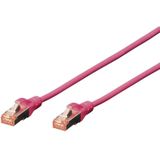 Digitus - DK-1644-020/MG RJ45 Netzwerkkabel, Patchkabel cat 6 s/ftp 2.00 m Magenta Halogenfrei, verdri