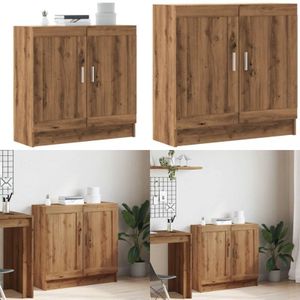 Vidaxl - Bücherschrank Artisan-Eiche 82,5x30,5x80 cm Holzwerkstoff