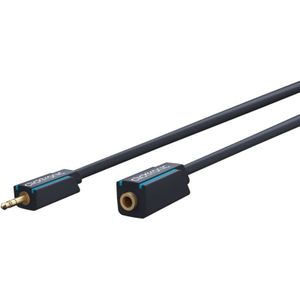 Clicktronic - 3,5-mm-AUX-Verlängerungskabel, stereo, Premium-Kabel 1x 3,5-mm-Klinken-Stecker 1x 3,5-mm-Klinken-Buchse 5,0 m OFC-Innenleiter.