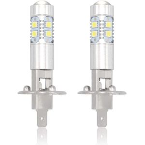 Ymyny - Crediri H1 LED-Scheinwerferlampen, Superweiß 6000 k, 100 w, 2400 lm, Nebelscheinwerfer, drl, Tagfahrlicht, 360°-Strahllampen (2er-Pack)