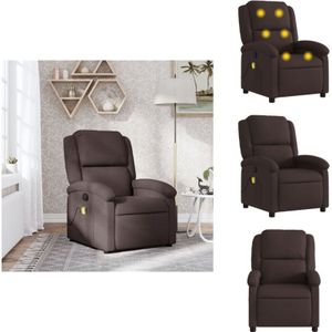 Vidaxl - Massagesessel Dunkelbraun Stoff - Massagesessel - Massage Sessel - Massage TV-Sessel - Massage Fernsehsessel