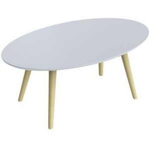 Beistelltisch scandi 850 x 350 x 500 mm (b x h x t) mdf weiß