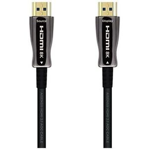 Hdmi V2.1 aoc Ultra High Speed / hec 8k@60Hz 4k@120Hz 4:4:4:4 48Gbps, a/m-a/m, Schwarz, 50m - Aisens
