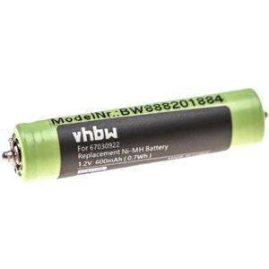 Vhbw - Akku kompatibel mit Braun Series 3 300s, Series 3 301s, Series 3 310s Rasierer Haarschneider (600mAh, 1,2V, NiMH)