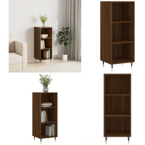 Vidaxl - Sideboard Braun Eichen-Optik 34,5x32,5x90 cm Holzwerkstoff - Sideboard - Wohnzimmertisch - Holzmöbel - Eiche Optik - Regal - Home & Living