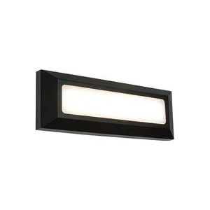 Saxby Severus - Integrierte led 1 Licht Außenwandleuchte Schwarz Abs Kunststoff, Frosted IP65
