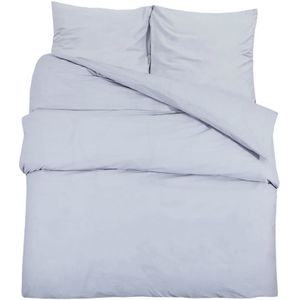 Bettwäsche-Set Grau 220x240 cm Baumwolle Vidaxl
