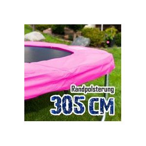 305cm Randpolsterung Gepolsterte Federabdeckung Rahmenpolsterung für 305cm Trampoline 26cm Stärke 18mm in Pink