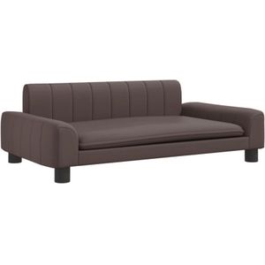 Kindersofa Braun 90x53x30 cm Kunstleder Vidaxl