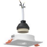 Einbau-Strahler 24 Stück Quadratisch GU10 Weiß 91x91 mm Vidaxl