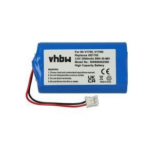 Akku kompatibel mit Euro Pro Shark V1705i, V1705 Staubsauger (2500 mAh, 3,6 v, NiMH) - Vhbw