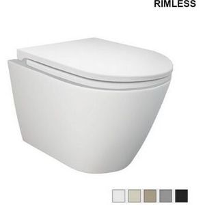 Feeling Randloses Wand-WC in mattem Grau