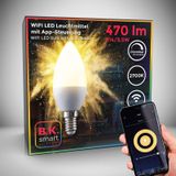 Led Glühbirne E14 - 5,5W, 470lm, smart, dimmbar, 2700K, weiß
