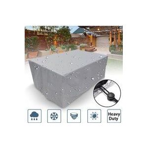 Rechteckige Schutzhülle für Gartenmöbel, Polyester, wasserdicht, staubdicht, UV-beständig, für Gartenstuhl oder Tisch (Maße: 210 x 110 x 70 cm)
