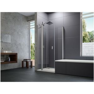 Hüppe - Design pure Viereck Bewegliche Seitenwand für Schwingtür,