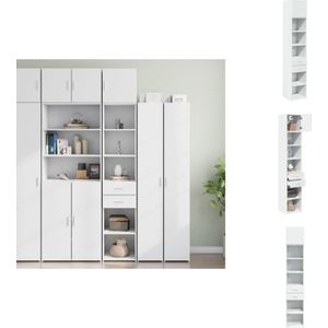 Vidaxl - Hochschrank Schmal Weiß 40x42,5x225 cm Holzwerkstoff - Hochschrank - Hochschränke - Hochschrank Schmal - Schrank Schmal