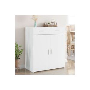 Sideboard Weiß 80x42,5x93 cm Holzwerkstoff
