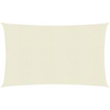 Vidaxl - Sonnensegel 160 g/m² Creme 3,5x5 m hdpe