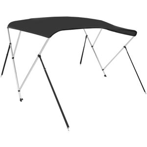 Vidaxl - 3-Bow Bimini-Top Schwarz 183x160x137 cm Black