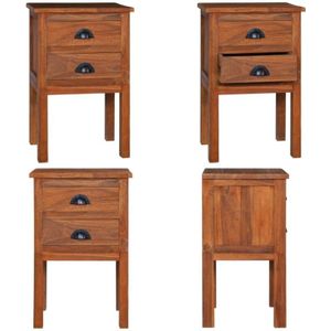 Vidaxl - Nachttisch 40x35x60 cm Massivholz Teak - Nachttisch - Nachttische - Home & Living - Braun