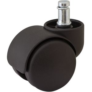 Doppel-Lenkrolle Office hart Kunststoff 50 mm 50 kg Bundstift
