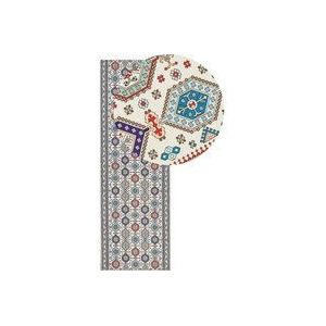 Beliani - Teppich Läufer Mehrfarbig Stoff Rechteckig 80 x 240 cm Kurzflor Orientalisches Muster Rutschfest Maschinengewebt für Fußbodenheizung Flur