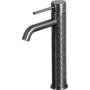Essebagno - Architek hoher Waschtischmischer grau gun metal