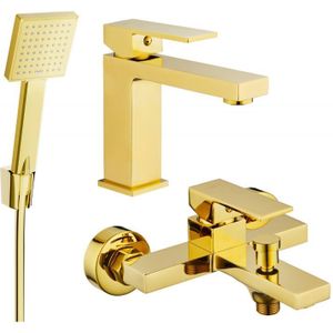 Mexen Uno R45 Badewannenset, Gold - 71403R45-50