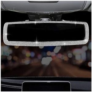 Linghhang - Bling Strass Auto Rückspiegel, Auto Rückspiegel mit Kristall Diamanten Bling Strass Auto Rückspiegel für Frauen, Auto Teile
