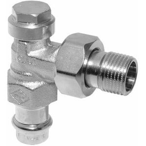 Regulux Heizkörper Rücklaufverschraubung Viega Press 15mm 1/2'' Eck 0341-15.000 - Heimeier