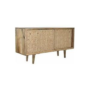 Büste Büste Büste 160x45x85 Natural Birch Mangue Material Multicolor Color Family Buffets und TV -Möbel Details