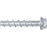 Upat Betonschraube ucs 8 x 70 mm, Außensechskant, Stahl verzinkt, Torx, TX40/SW13, Sechskantkopf + angeformte Unterlegscheibe