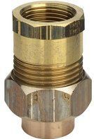 Rohrverschraubung 15 mm x 1/2' Rp, konisch, Rotguss/Messing - Viega