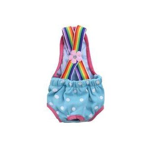 Cyslmuk - Welpen-Hygienehose, Hosenträger-Höschen, physiologische Windeln, Sicherheitshose für kleine Hunde, m
