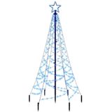 LED-Weihnachtsbaum mit Erdnägeln Blau 200 LEDs 180 cm Vidaxl