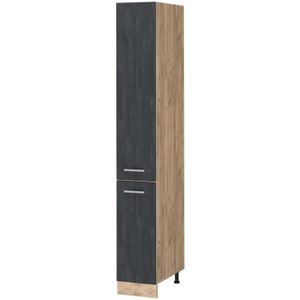 Hochschrank R-Line, Schwarz Beton, 30 cm Vicco