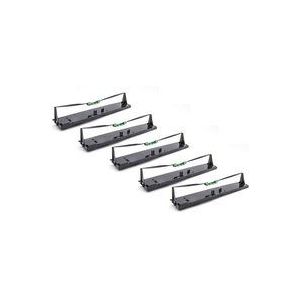 Vhbw - 5x Farbband Schriftband Ersatz für Tally Genicom 043393 für Nadeldrucker, Bondrucker - Schwarz