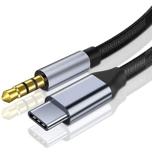 Peny - USB-C-Aux-Kabel, Typ-C-Stecker auf 3,5-mm-Stecker, Adapter, Audio-Verlängerungskabel für Autoradio, Lautsprecher, Kopfhörer, Samsung Galaxy