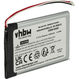 Vhbw - Akku kompatibel mit Garmin Nülink 2390, 2340 gps Navigation Navi (1200 mAh, 3,7 v, Li-Polymer)