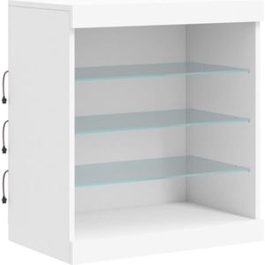 Sideboard mit LED-Beleuchtung Weiß 60,5x37x67 cm Vidaxl