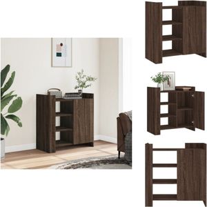 Vidaxl - Sideboard Braun Eichen-Optik 73,5x35x75 cm Holzwerkstoff - Schreibtisch - Sideboard - Wohnraumgestaltung - Eiche Dekor - Regal