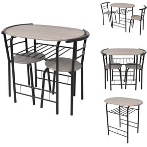 Vidaxl - Frühstückstisch Bar-Set mdf - Esstisch - Bartisch - Küchenstuhl - Barhocker - Moderner Esstisch