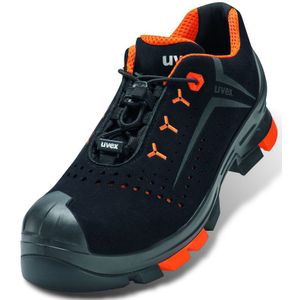 Uvex - 2 Sicherheits-Halbschuh gelocht Gr. 44 W11 S1PL esd sr schw/or 6501.2