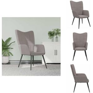 Vidaxl - Relaxsessel Taupe Stoff - Sessel - Relaxsessel - Armchair - Bequemlichkeit - Wohnraum Dekoration
