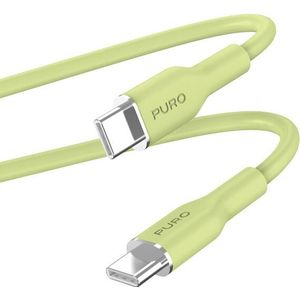 Icon Soft Cable – Kabel usb-c auf usb-c 1,5 m (Matcha Green) - Puro